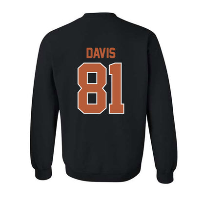 Texas - NCAA Football : Juan Davis - Classic Shersey Crewneck Sweatshirt