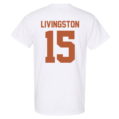 Texas - NCAA Baseball : Josh Livingston - Classic Shersey T-Shirt-1