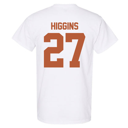 Texas - NCAA Baseball : Cal Higgins - Classic Shersey T-Shirt-1
