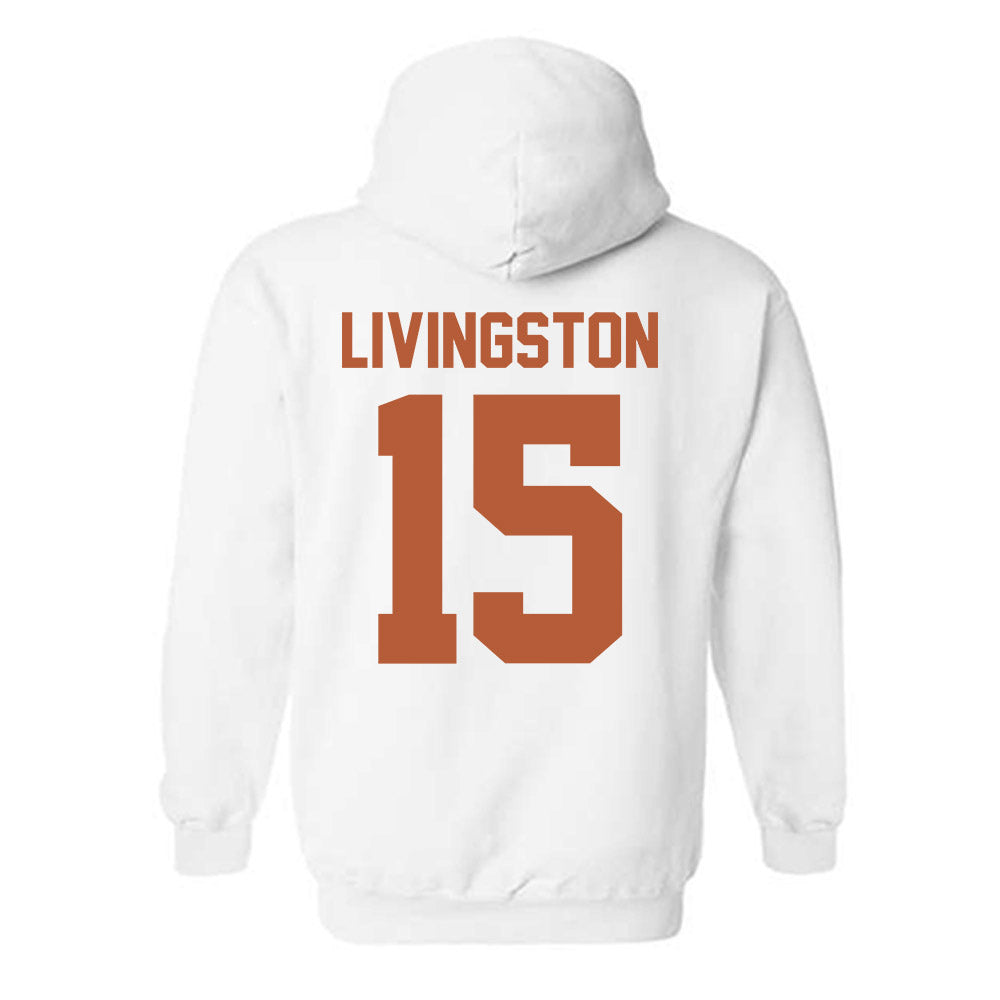 Texas - NCAA Baseball : Josh Livingston - Classic Shersey Hooded Sweatshirt-1