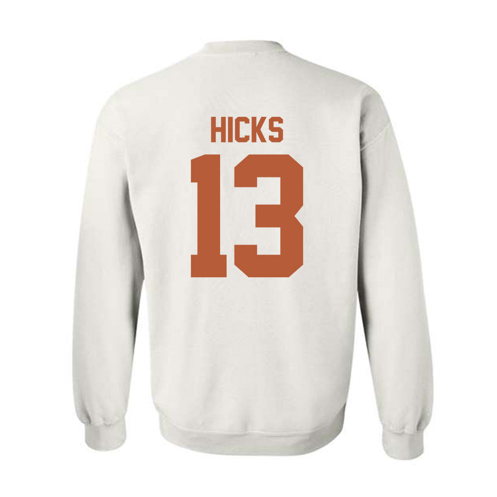 Texas - NCAA Football : Zelus Hicks - Classic Shersey Crewneck Sweatshirt-1
