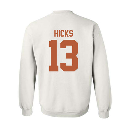 Texas - NCAA Football : Zelus Hicks - Classic Shersey Crewneck Sweatshirt-1