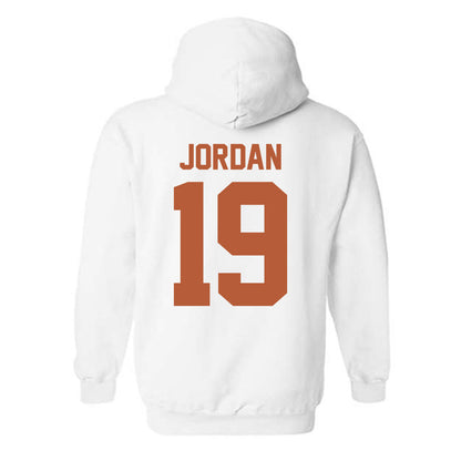 Texas - NCAA Baseball : Donovan Jordan - Classic Shersey Hooded Sweatshirt-1