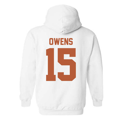 Texas - NCAA Football : Trey Owens - Classic Shersey Hooded Sweatshirt-1