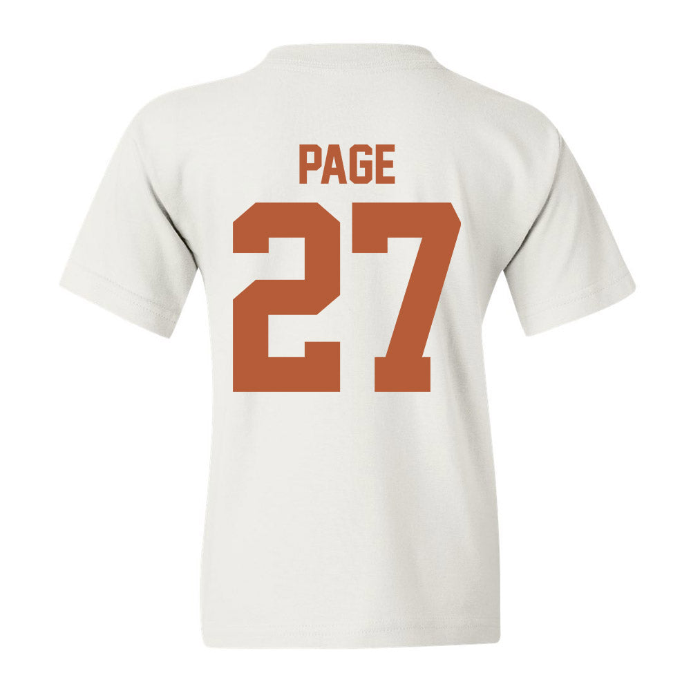 Texas - NCAA Football : Colin Page - Classic Shersey Youth T-Shirt