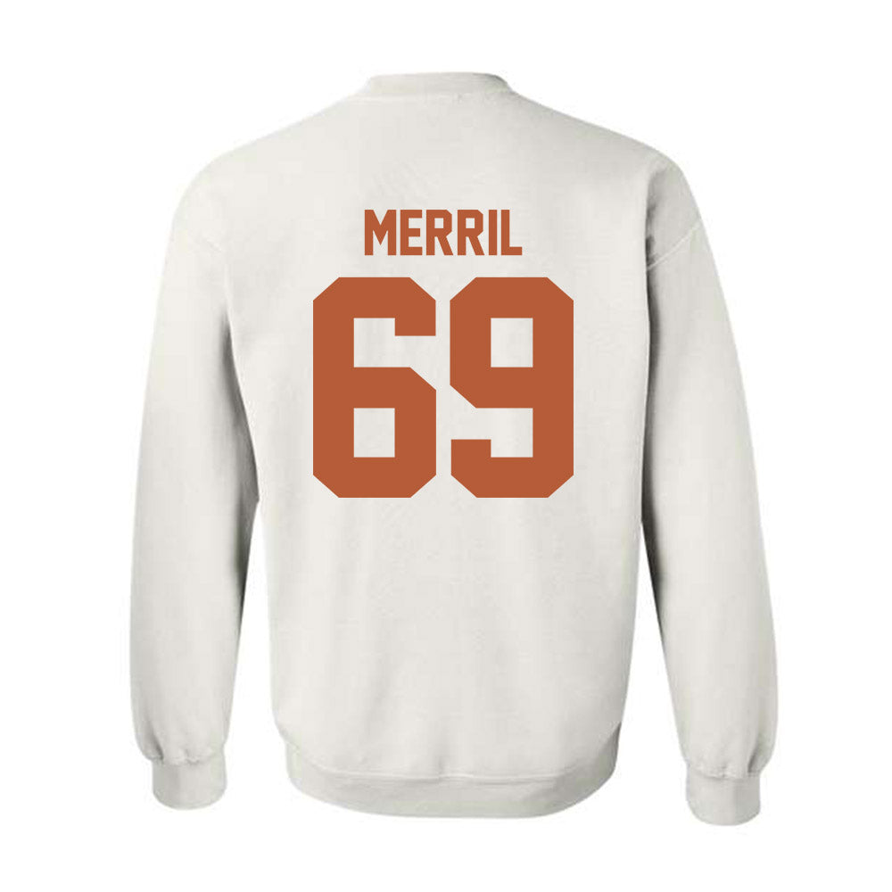 Texas - NCAA Football : Max Merril - Classic Shersey Crewneck Sweatshirt