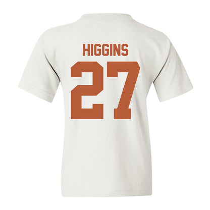 Texas - NCAA Baseball : Cal Higgins - Classic Shersey Youth T-Shirt-1