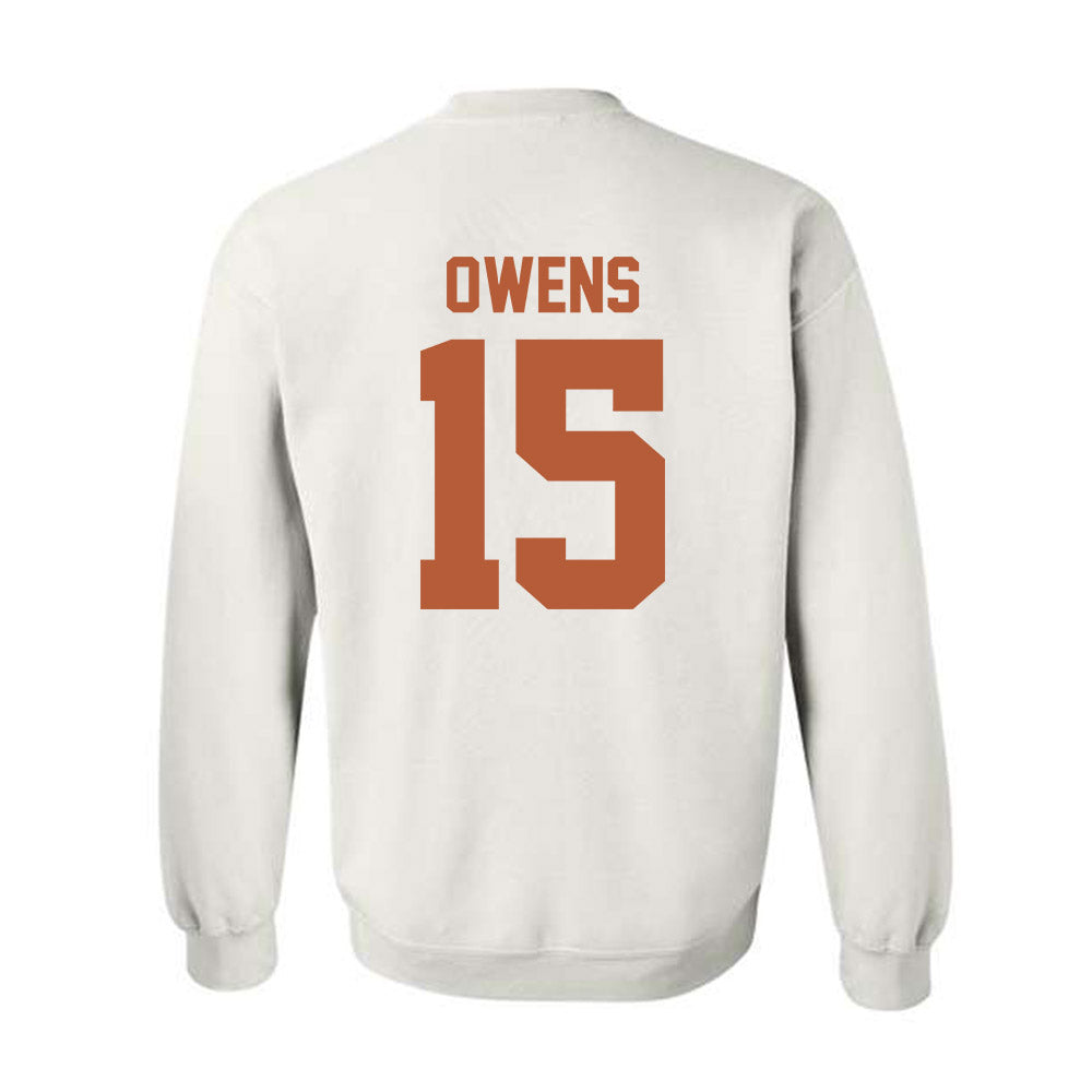 Texas - NCAA Football : Trey Owens - Classic Shersey Crewneck Sweatshirt-1