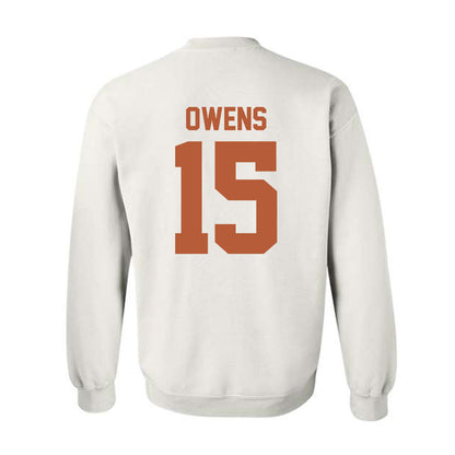 Texas - NCAA Football : Trey Owens - Classic Shersey Crewneck Sweatshirt-1
