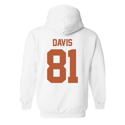 Texas - NCAA Football : Juan Davis - Classic Shersey Hooded Sweatshirt