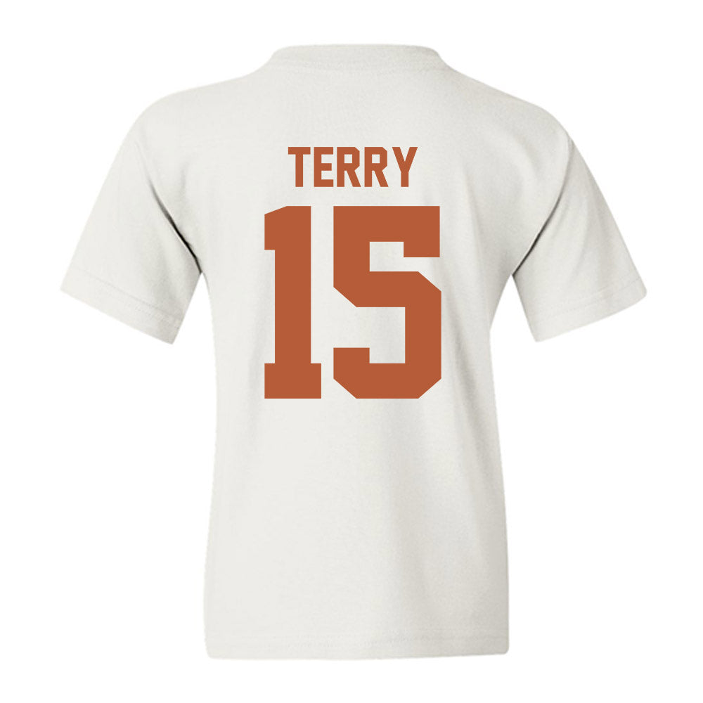 Texas - NCAA Football : Justus Terry - Classic Shersey Youth T-Shirt-1