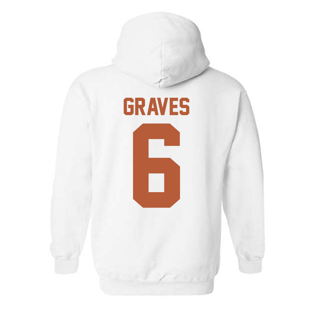 Texas - NCAA Women's Basketball : Sarah Graves - Classic Shersey Hooded Sweatshirt-1