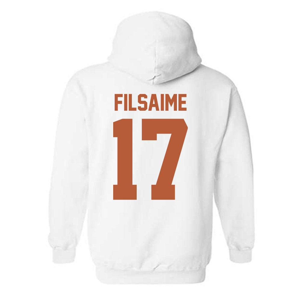 Texas - NCAA Football : Xavier Filsaime - Classic Shersey Hooded Sweatshirt-1