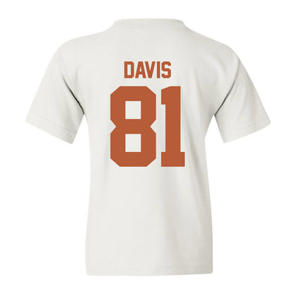 Texas - NCAA Football : Juan Davis - Classic Shersey Youth T-Shirt