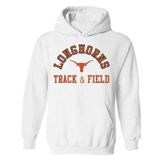 Texas - NCAA Men's Track & Field : Logan Patete - Classic Shersey Hooded Sweatshirt-0