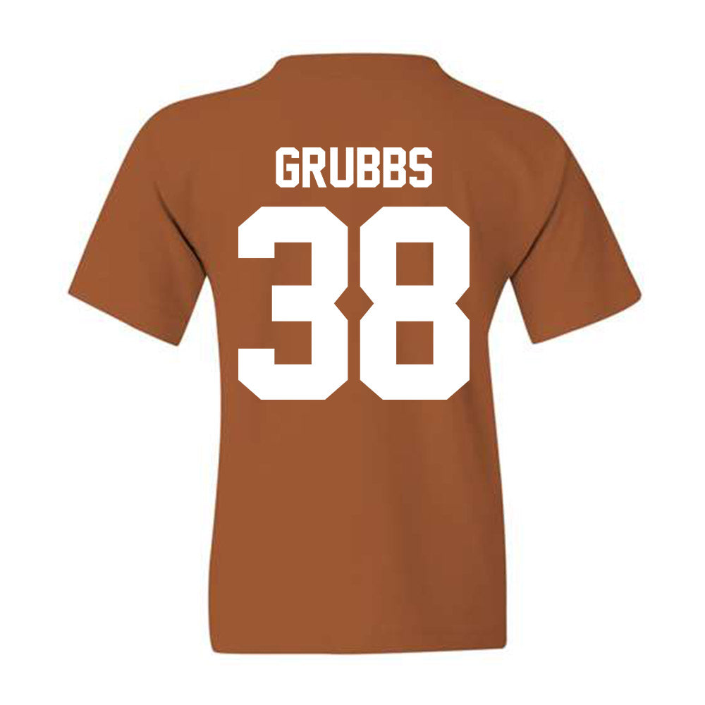 Texas - NCAA Baseball : Max Grubbs - Classic Shersey Youth T-Shirt