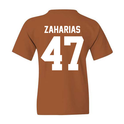 Texas - NCAA Baseball : George Zaharias - Classic Shersey Youth T-Shirt