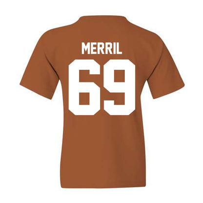 Texas - NCAA Football : Max Merril - Classic Shersey Youth T-Shirt