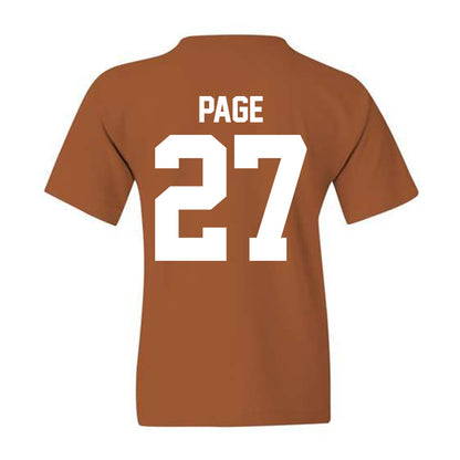 Texas - NCAA Football : Colin Page - Classic Shersey Youth T-Shirt