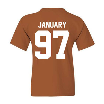 Texas - NCAA Football : Alex January - Classic Shersey Youth T-Shirt