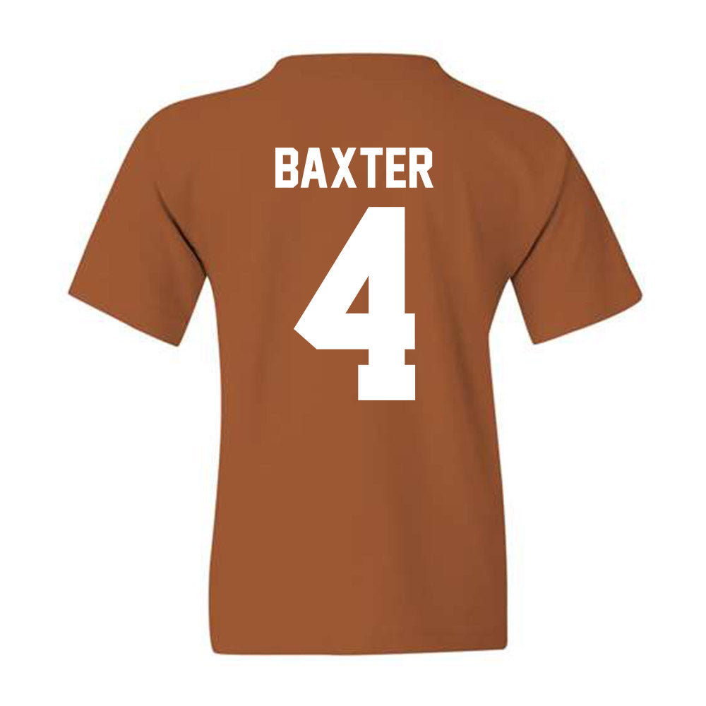 Texas - NCAA Football : CJ Baxter - Classic Shersey Youth T-Shirt