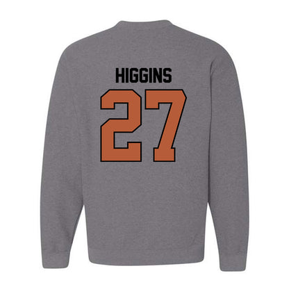 Texas - NCAA Baseball : Cal Higgins - Classic Shersey Crewneck Sweatshirt-1