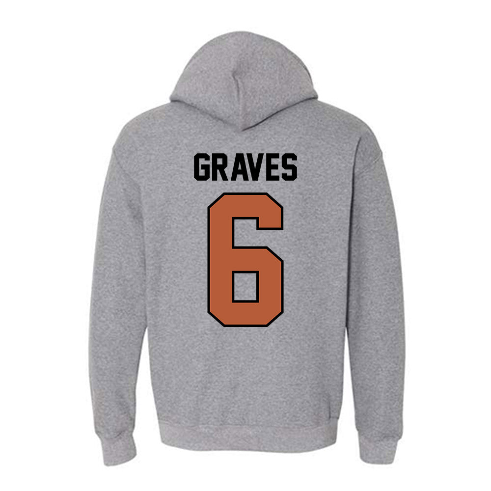 Texas - NCAA Women's Basketball : Sarah Graves - Classic Shersey Hooded Sweatshirt-1