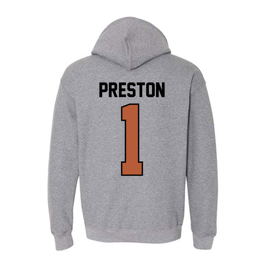 Texas - NCAA Women's Basketball : Bryanna Preston - Classic Shersey Hooded Sweatshirt-1