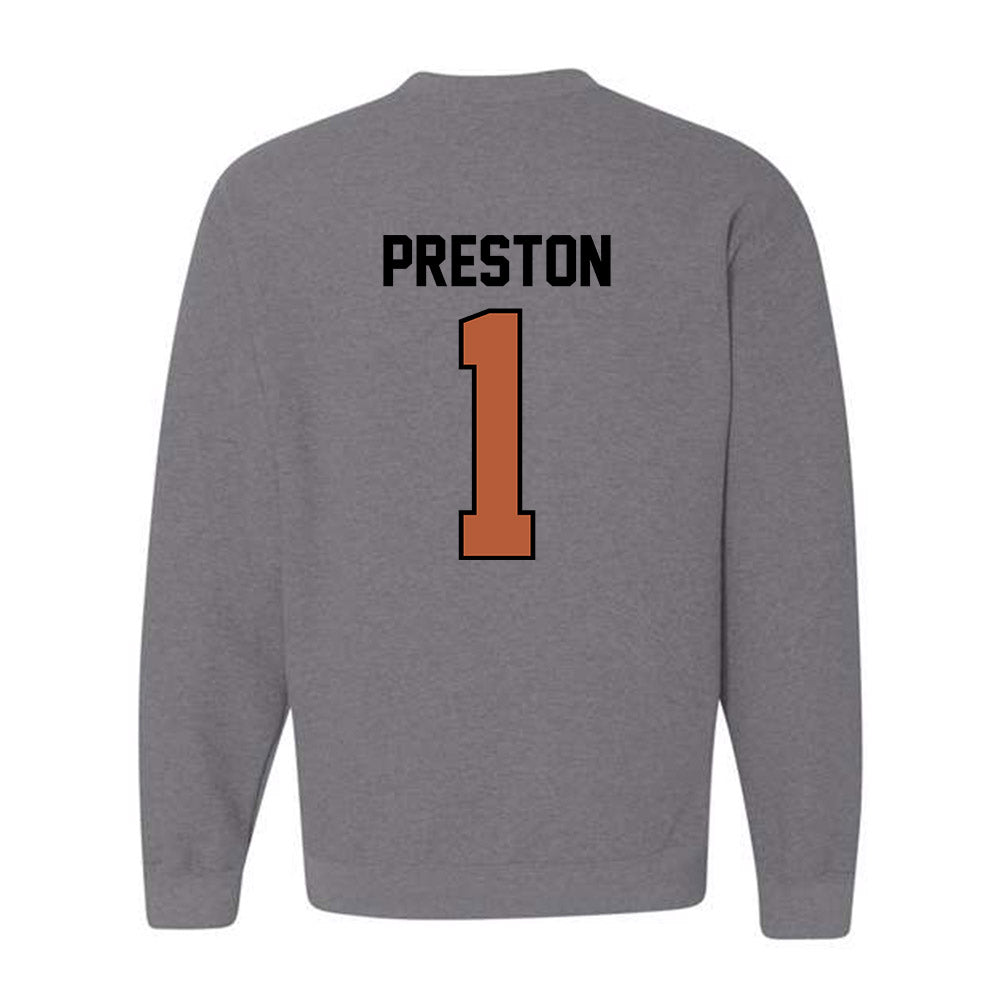 Texas - NCAA Women's Basketball : Bryanna Preston - Classic Shersey Crewneck Sweatshirt-1