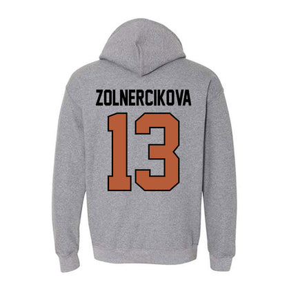 Texas - NCAA Beach Volleyball : Karin Zolnercikova - Classic Shersey Hooded Sweatshirt-1