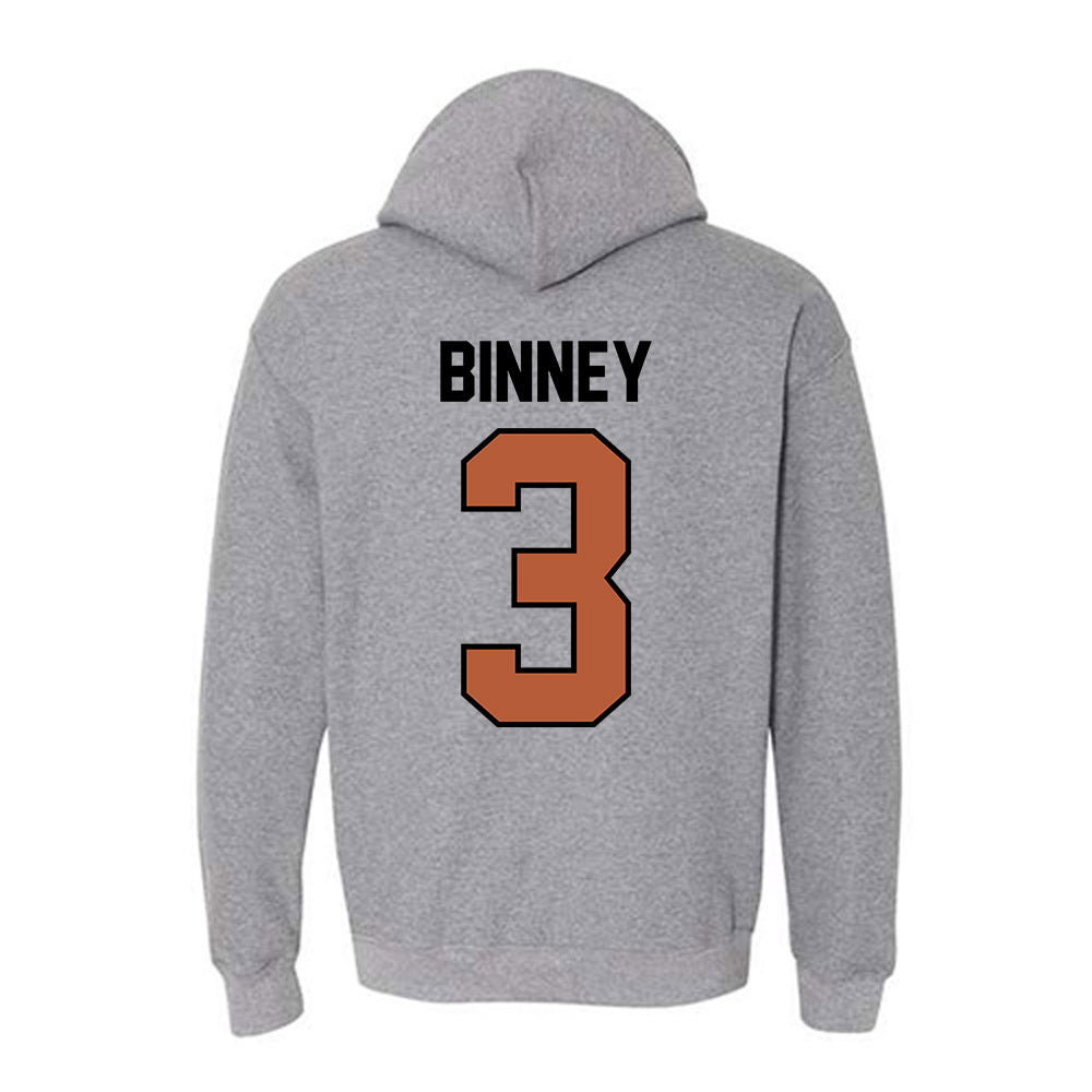 Texas - NCAA Women's Volleyball : Rella Binney - Classic Shersey Hooded Sweatshirt-1