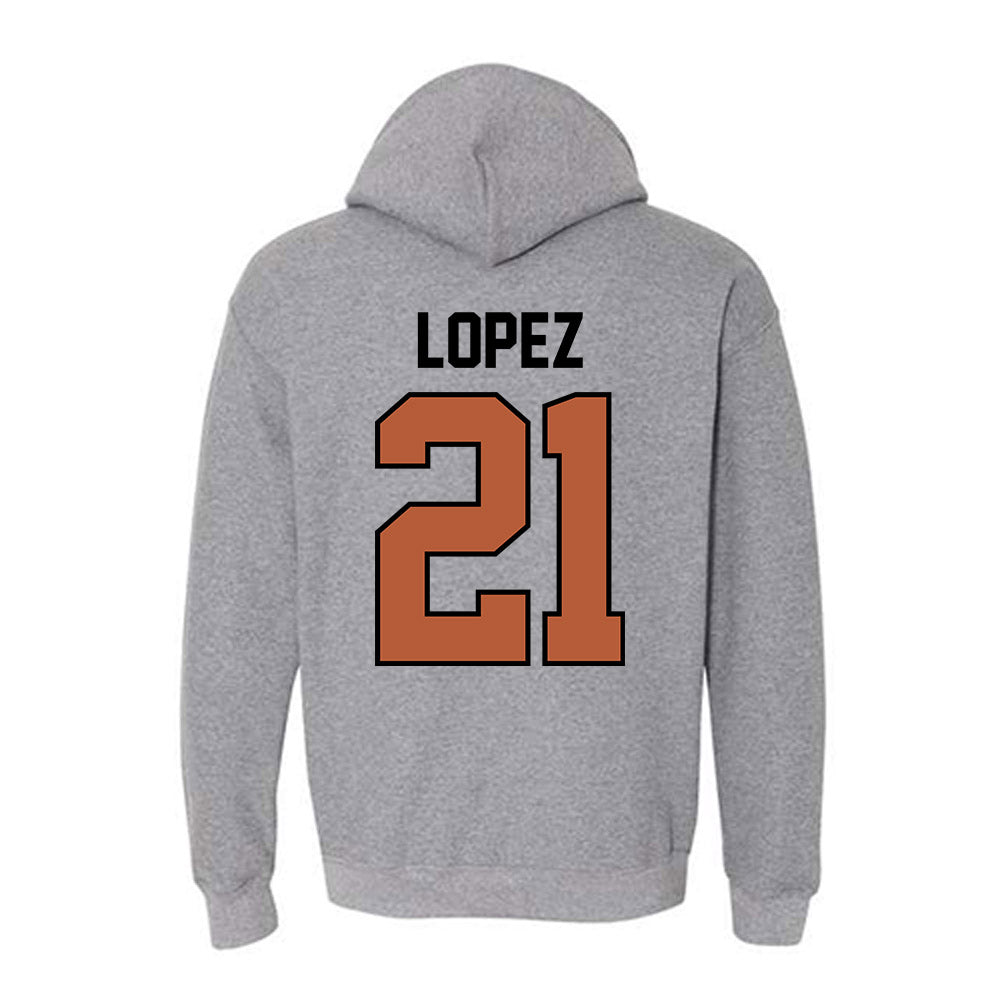 Texas - NCAA Women's Soccer : Antonette lopez - Classic Shersey Hooded Sweatshirt-1