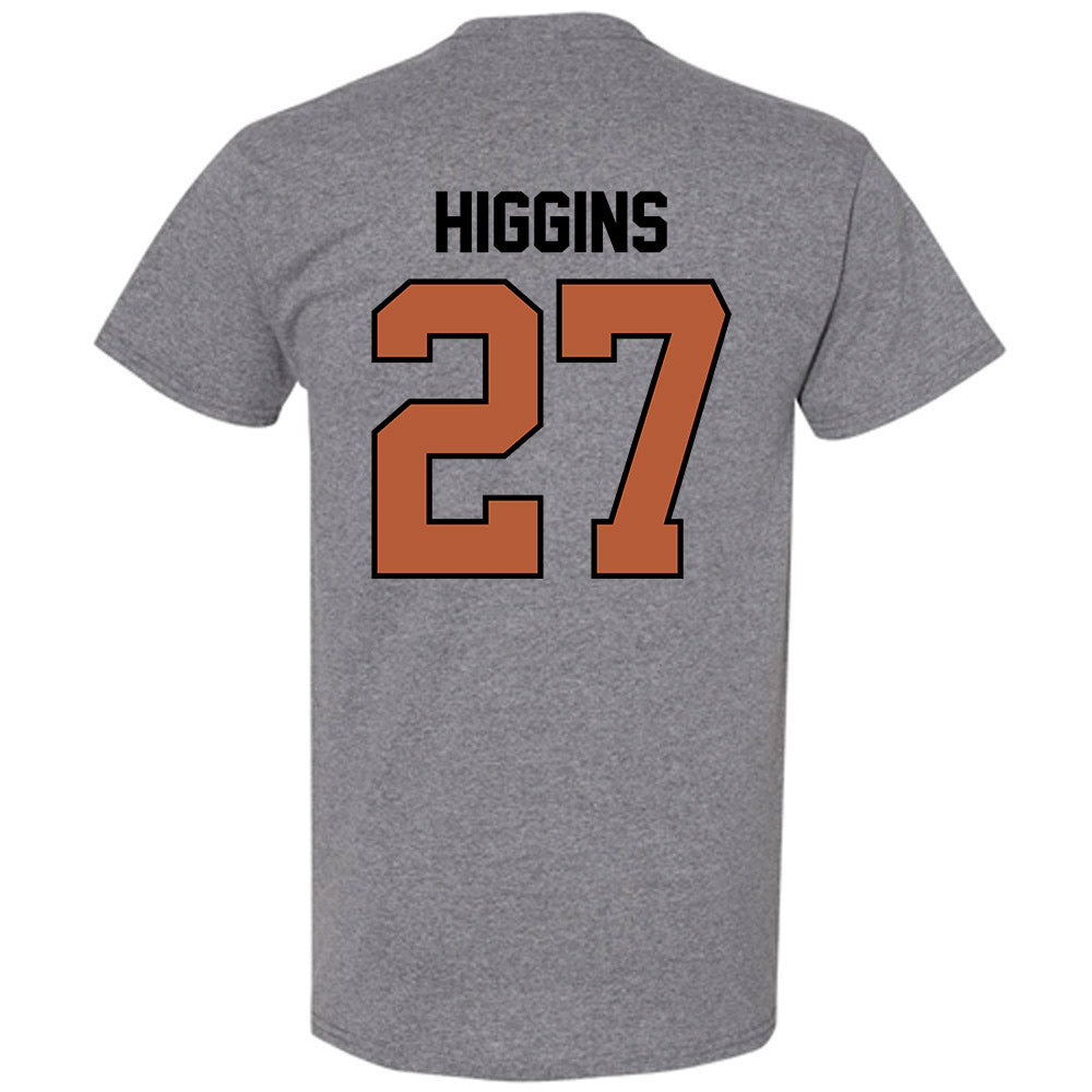 Texas - NCAA Baseball : Cal Higgins - Classic Shersey T-Shirt-1