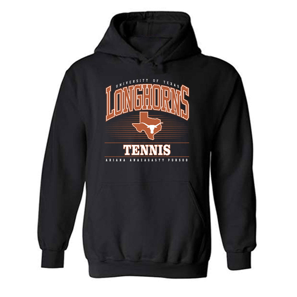 Texas - NCAA Women's Tennis : Ariana Anazagasty-Pursoo - Classic Fashion Shersey Hooded Sweatshirt-0