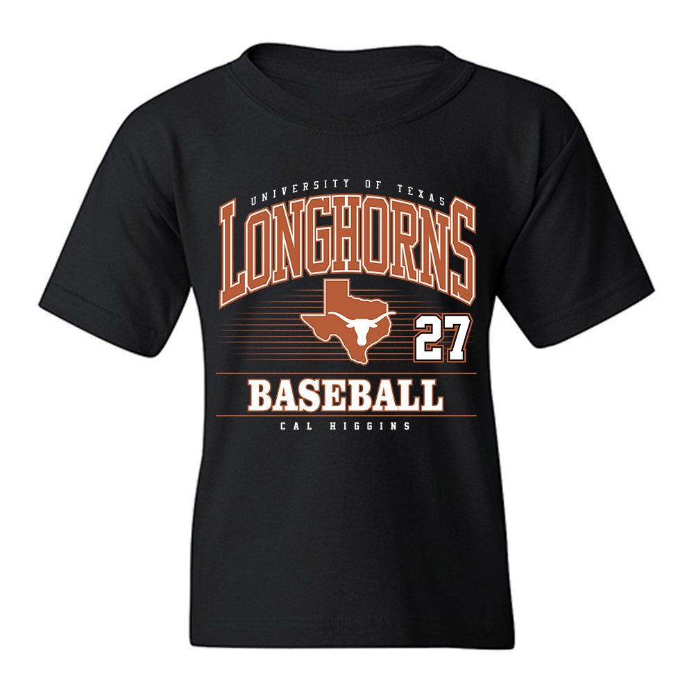 Texas - NCAA Baseball : Cal Higgins - Classic Fashion Shersey Youth T-Shirt-0