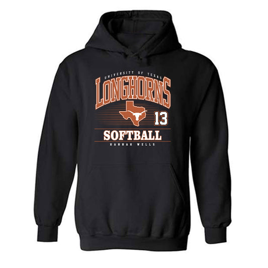 Texas - NCAA Softball : Hannah Wells - Classic Fashion Shersey Hooded Sweatshirt-0