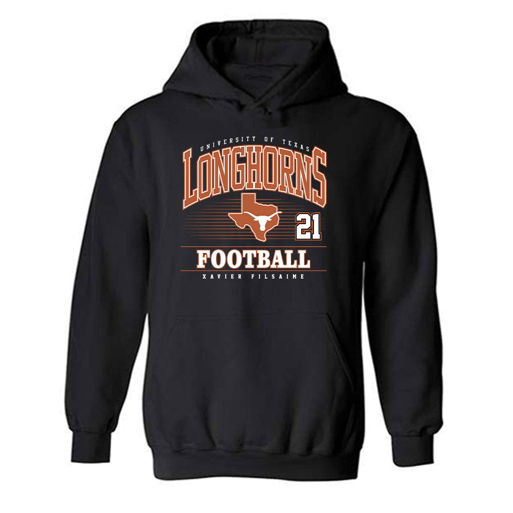 Texas - NCAA Football : Xavier Filsaime - Classic Fashion Shersey Hooded Sweatshirt