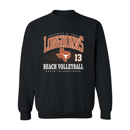 Texas - NCAA Beach Volleyball : Karin Zolnercikova - Classic Fashion Shersey Crewneck Sweatshirt-0