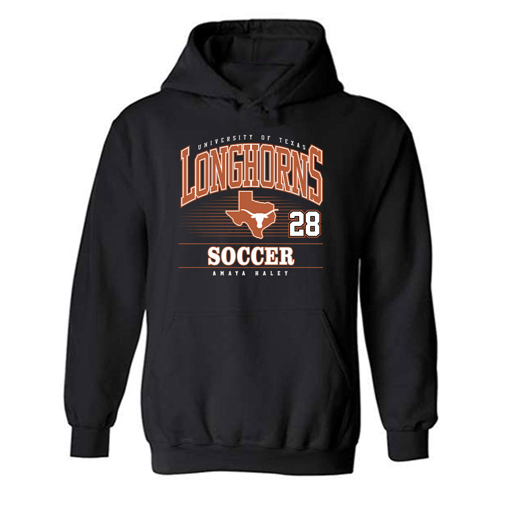 Texas - NCAA Women's Soccer : Amaya Haley - Classic Fashion Shersey Hooded Sweatshirt-0