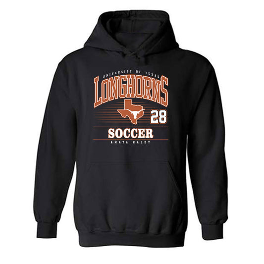 Texas - NCAA Women's Soccer : Amaya Haley - Classic Fashion Shersey Hooded Sweatshirt-0