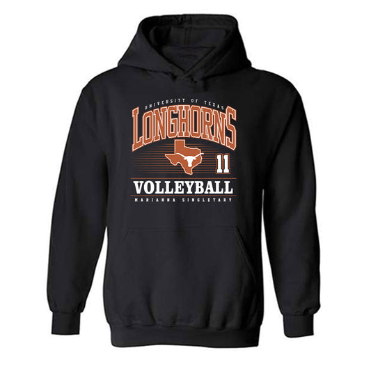 Texas - NCAA Women's Volleyball : Marianna Singletary - Classic Fashion Shersey Hooded Sweatshirt