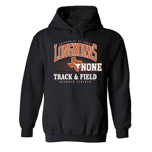 Texas - NCAA Men's Track & Field : Brandon Schirck - Classic Fashion Shersey Hooded Sweatshirt-0