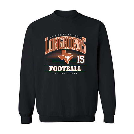 Texas - NCAA Football : Justus Terry - Classic Fashion Shersey Crewneck Sweatshirt-0