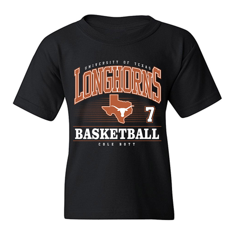 Texas - NCAA Men's Basketball : Cole Bott - Classic Fashion Shersey Youth T-Shirt-0