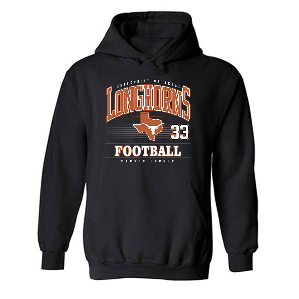 Texas - NCAA Football : Carson Berger - Classic Fashion Shersey Hooded Sweatshirt-0