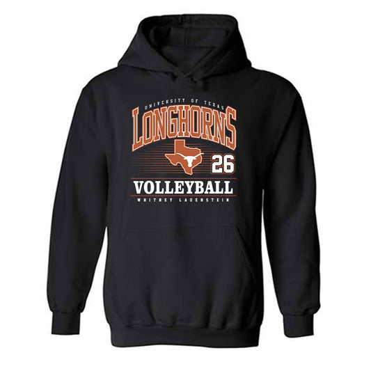 Texas - NCAA Women's Volleyball : Whitney Lauenstein - Classic Fashion Shersey Hooded Sweatshirt-0