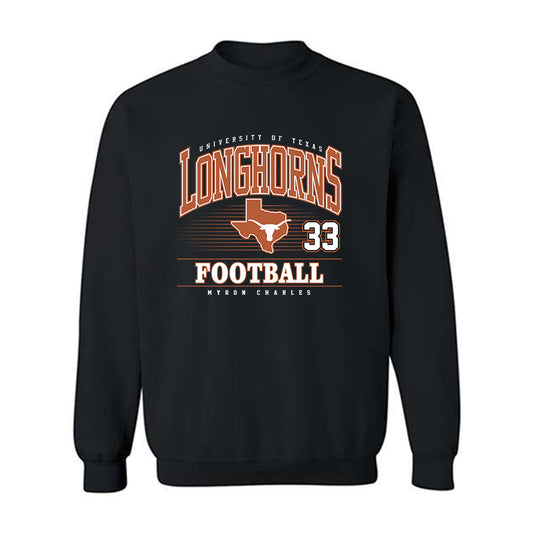 Texas - NCAA Football : Myron Charles - Classic Fashion Shersey Crewneck Sweatshirt-0