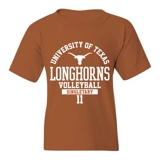 Texas - NCAA Women's Volleyball : Marianna Singletary - Classic Fashion Shersey Youth T-Shirt