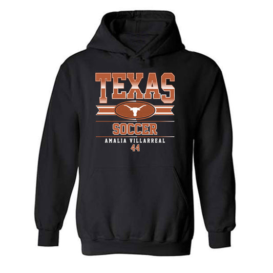 Texas - NCAA Women's Soccer : Amalia Villarreal - Classic Fashion Shersey Hooded Sweatshirt