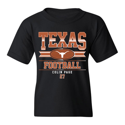 Texas - NCAA Football : Colin Page - Classic Fashion Shersey Youth T-Shirt